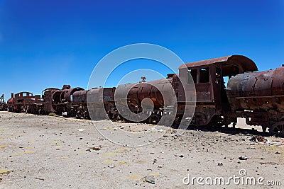 Train Boneyard, Salar de Uyuni, Bolivia, South America