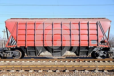 The train with cars for dry cargo
