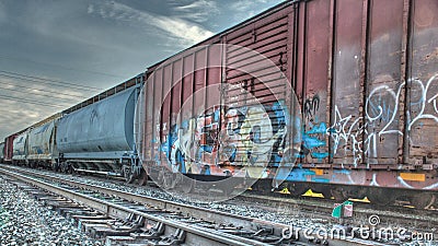 Train Cars and track