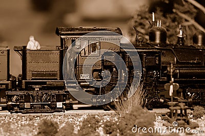 Train Engine and Engineer