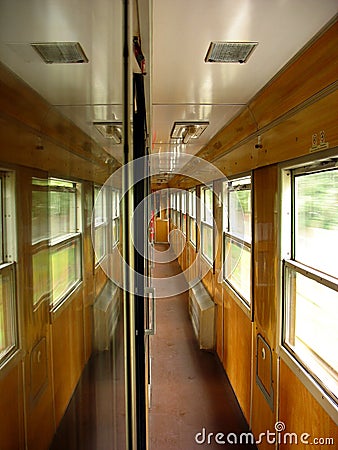 Train interior passageway