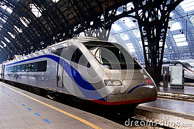 Train in Milan station