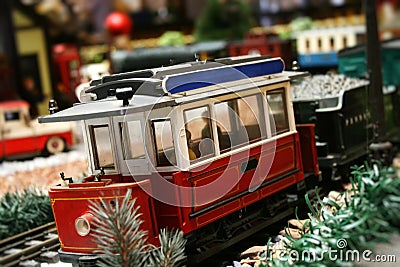 Train set miniature detail
