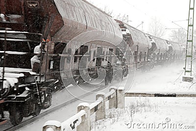 Train snow