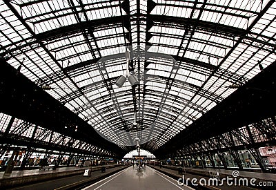 Train station in cologne germany