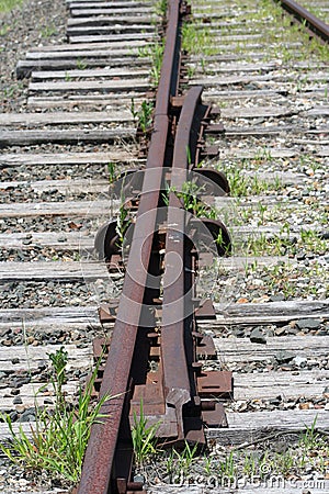 Train track siding switch 2