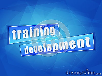 Training development, flat design