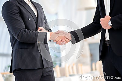 Transaction business. Two successful and confident businessman t