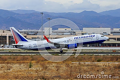 Transaero jet taking off