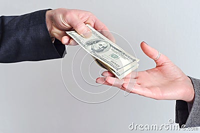 Transfer money from hand to hand