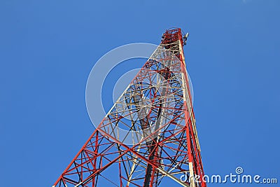 Transmission towers.