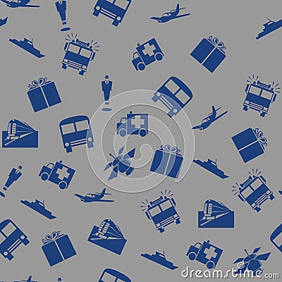 Transport and communication seamless pattern