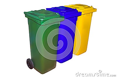 Trash Containers for Garbage Separation