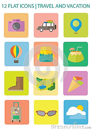 Travel Flat Icons