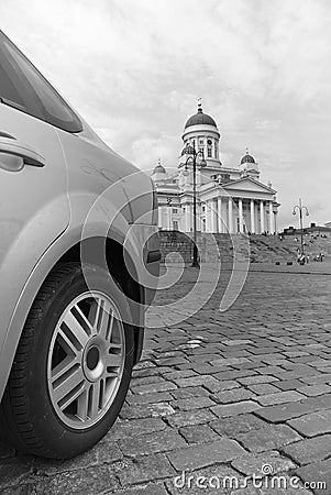 Travelling by car. Europe. Finland.