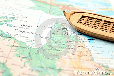 Travelling with a wooden boat