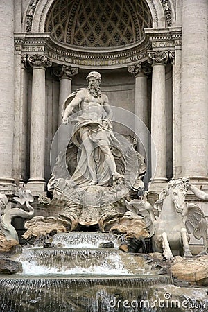 Trevi Fountain in Rome.