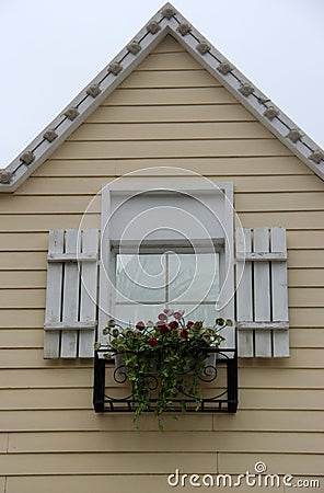 Triangle house with a beautiful window