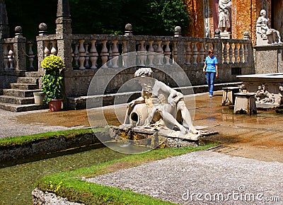 Trick Fountains Tours at the Castle Hellbrunn