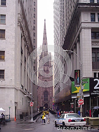 Trinity Church from Wall Street