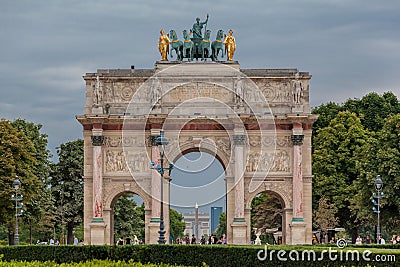 Triumph Arch of the Carrousel Paris France