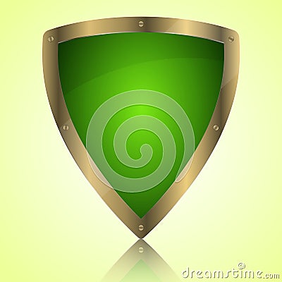 Triumph Green Shield Symbol Icon Triumph Green Shield Symbol Icon Stock Photography Image