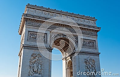 Triumphal Arch, Paris Royalty Free Stock Imag