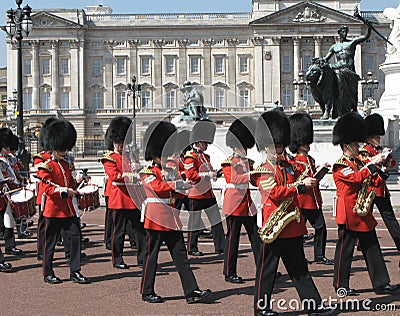 Trooping of the colors at Buckingham Palace