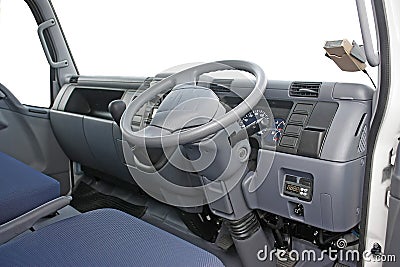 Truck cabin interior