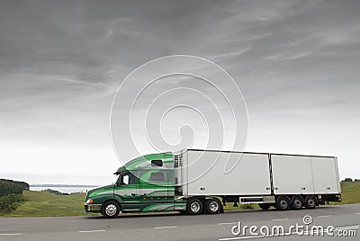 Truck in early morning