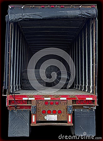 Truck interior showing cargo space