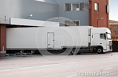 Truck at loading dock