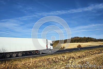 Truck on the road