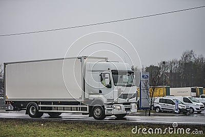 Truck on the road