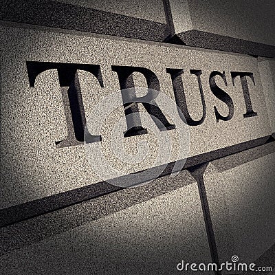 Trust honor solid rock sign business financial