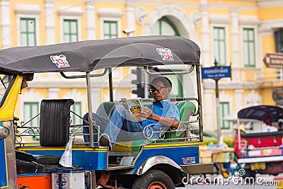 Tuk Tuk Driver , Bangkok in Thailand