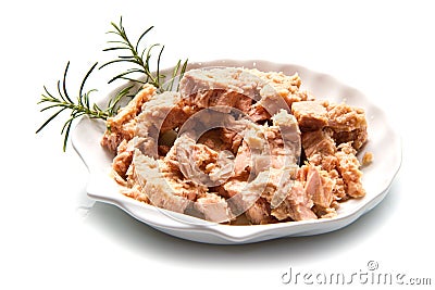 Tuna fish in oil, canned food