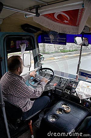 Turkish bus driver