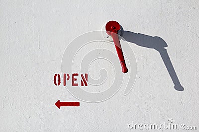 Turn left to open