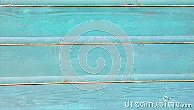 Turquoise blue painted wooden planks background