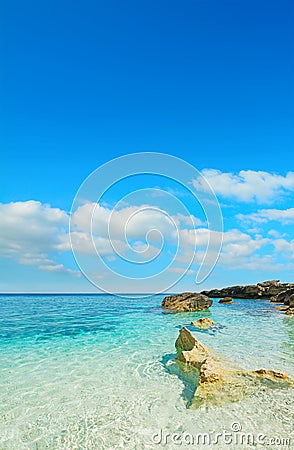 Turquoise water and blue sky