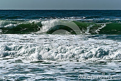 Turquoise waves in Mediterranean sea