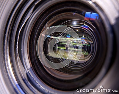 TV camera, TV broadcast hockey