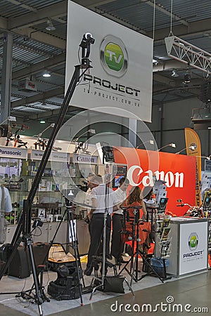 TV Project company booth