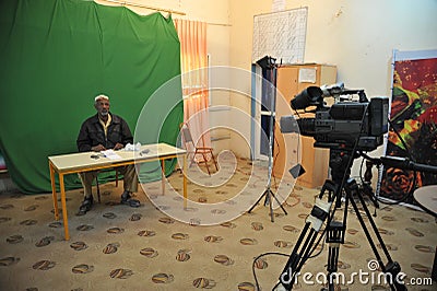 TV Studio in Hargeisa.