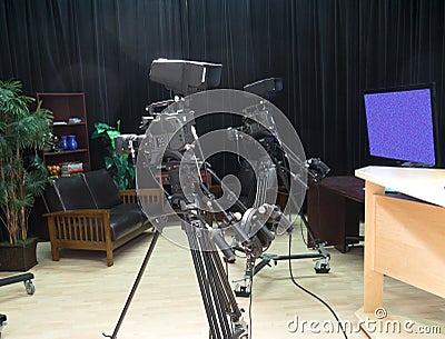 TV television video Studio with Cameras