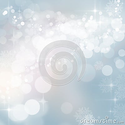 Twinkling Christmas winter lights background