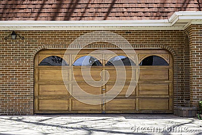 Two car wooden garage