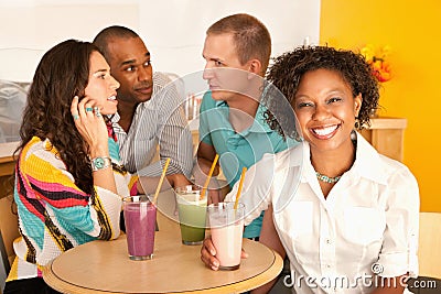 Two Couples Dining Out