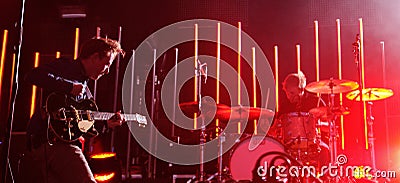 Two Door Cinema Club (Northern Irish indie rock band) performs at Matadero de Madrid